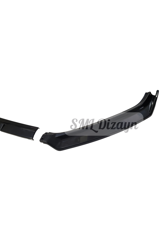 Golf 7.5 Ön Lip Ek 3 Parça Siyah Plastik 2017-2020