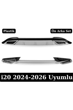 hyundai-i20-2024-2026-on-arka-tampon-koruma-seti-mat-siyah-gri