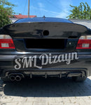 E39 ile uyumlu Sağ-Sol Çift Çıkış M5 Difüzör 1995-2003-5