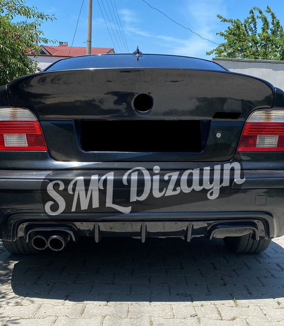 E39 ile uyumlu Sağ-Sol Çift Çıkış M5 Difüzör 1995-2003