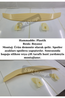 Mercedes C Serisi W204 bagaj üstü spoiler spoyler