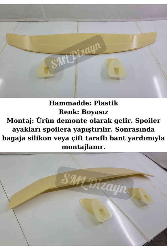 Mercedes C Serisi W204 bagaj üstü spoiler spoyler
