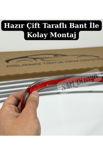 passat b8 krom cam çıtası