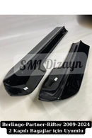 Partner Berlingo Rifter Bagaj Üstü Spoylır 2 Kapılı Bagaj için uyumlu plastik parlak siyah