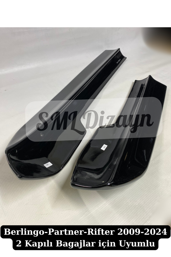 Partner Berlingo Rifter Bagaj Üstü Spoylır 2 Kapılı Bagaj için uyumlu plastik parlak siyah