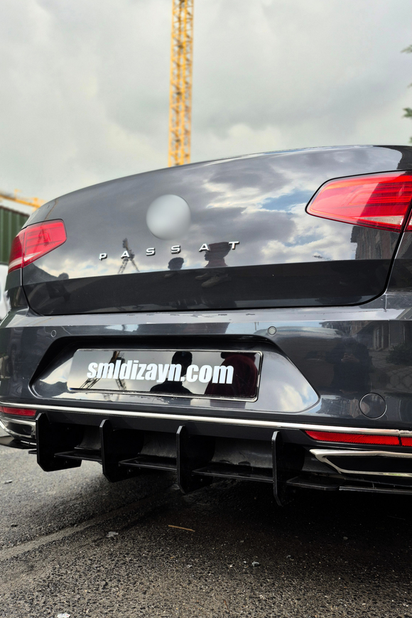 rear diffuser splitter for passat b8 sedan