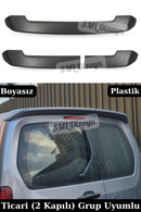 Rifter, Partner, Doblo, Combo, Berlingo ve Proace çift kapılı araçlara özel 2 parçalı Boyasız ABS Bagaj Spoileri! Esnek plastik, delmesiz silikonlu montaj.