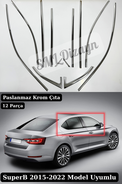 superb krom cam çıtası