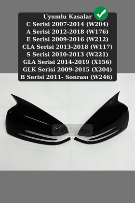 w204-w117-w176-w212 yarasa ayna kapağı