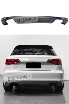 audi a3 8v s3 difüzör gri