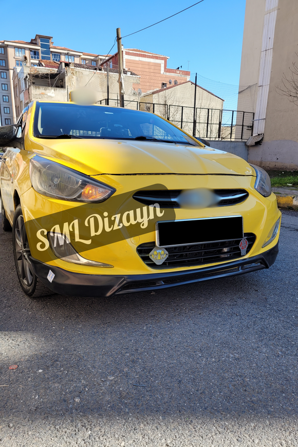 front lip splitter for hyundai accent blue