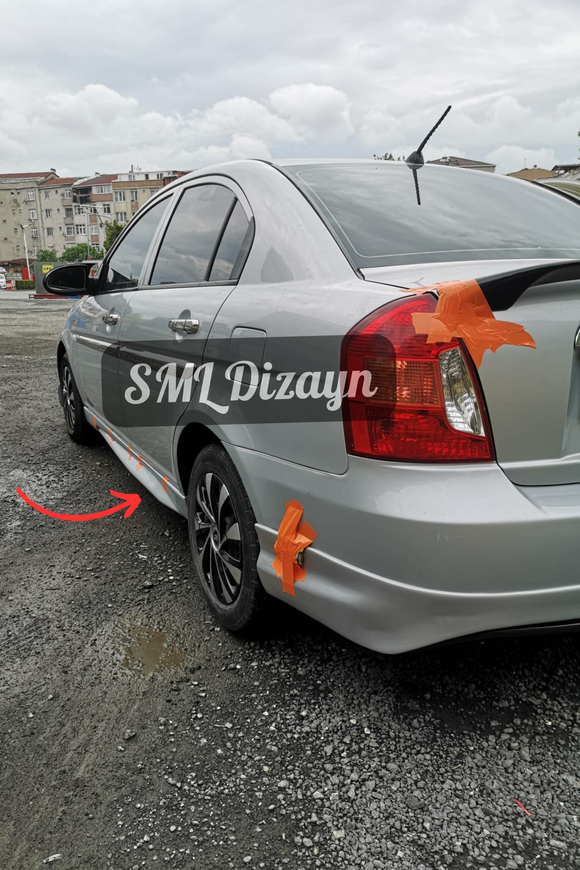 side skirts lips for hyundai accent era