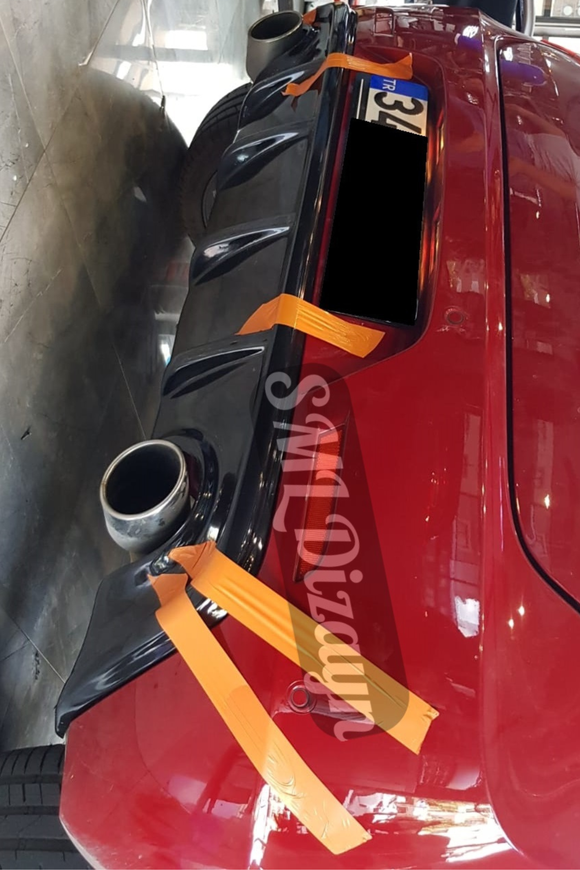rear diffuser lip for alfa romeo giulietta 2010-2011-2012-2013-2014-2015-2016-2017-2018-2019-2020