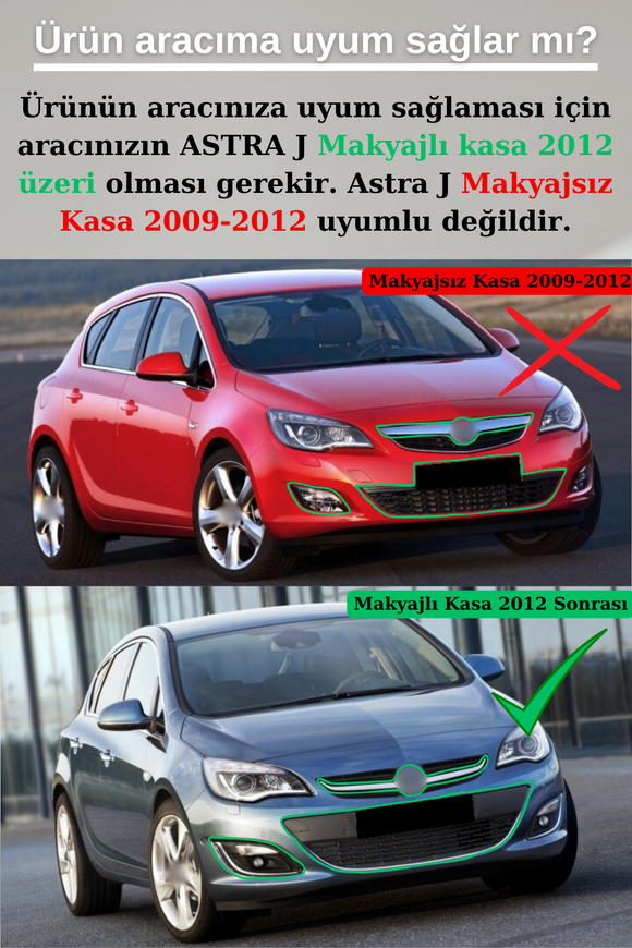 Astra J Ön Ek Lip Boyasız Plastik 2012-2020 (Makyajlı Kasa)
