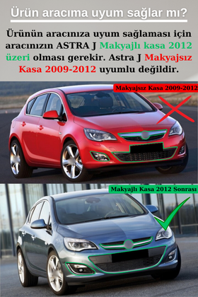 Astra J Custom Ön Ek Lip Boyasız Plastik 2012-2020 (Makyajlı Kasa) - 0