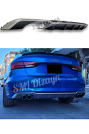 A3 8V S3 Sedan Gri Difüzör Arka Ek 2017-2020 (Makyajlı Kasa)-5