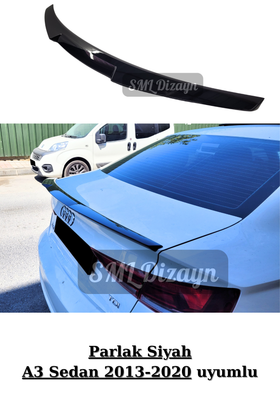 audi a3 8v sedan bagaj üstü yarasa spoiler