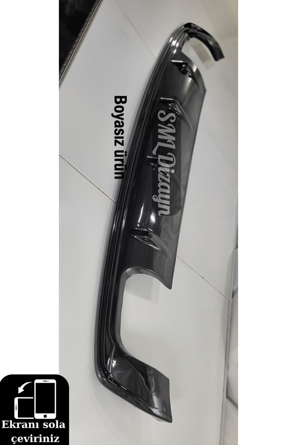 audi a3 8v sedan-cabrio arka bodykit difüzör ek çift çıkış