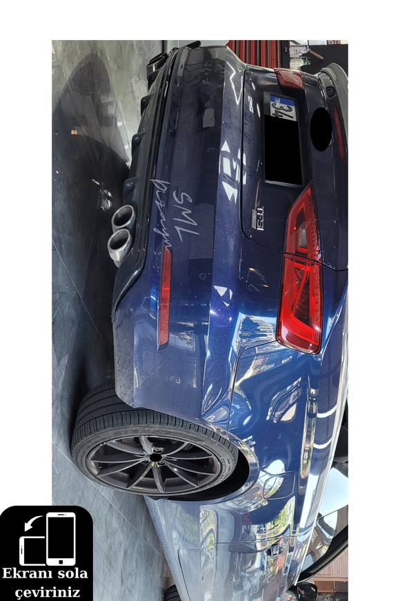 rear diffuser spoiler for audi a3 8v sedan-cabrio 