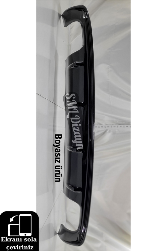 dual exhaust rear diffuser lip for audi a3 8v sedan-cabrio