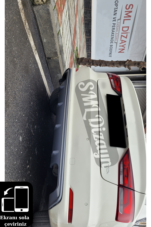 rear diffuser lip spoiler for audi a3 sedan 8v 2013-2014-2015-2016