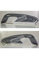 s3 gri difüzör sağ sol çift çıkış audi a3 8v 2013-2014-2015-2016