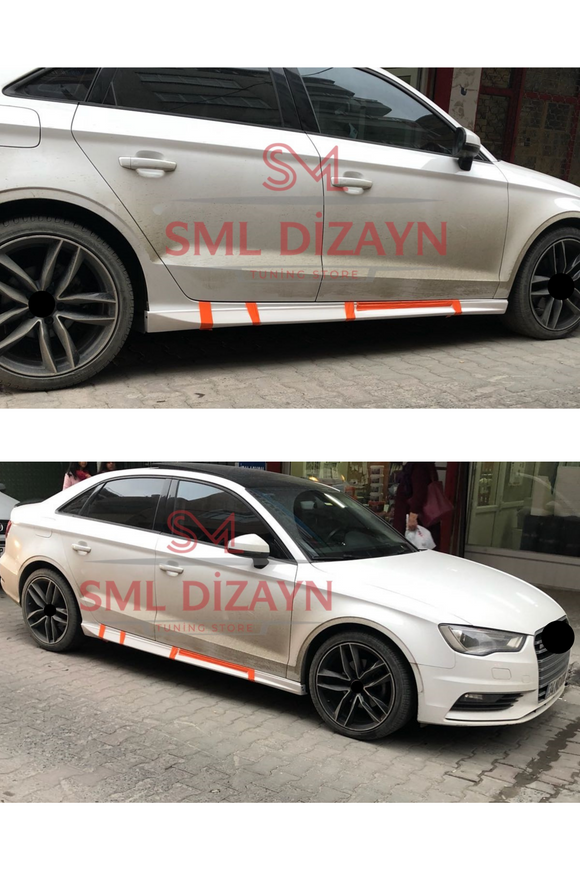 side skirts lip for audi a3 sedan 2013-2014-2015-2016-2017-2018-2019-2020