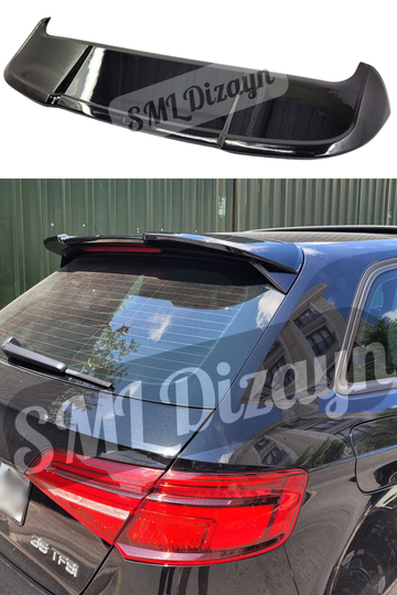 Audi A3 8V 2013-2020 uyumlu parlak siyah bagaj ustu spoiler spoyler