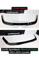 rear trunk spoiler for audi a3 8y