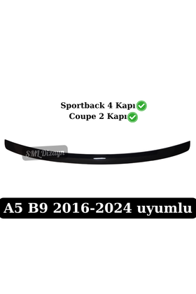 rear trunk spoiler for audi a5 b9