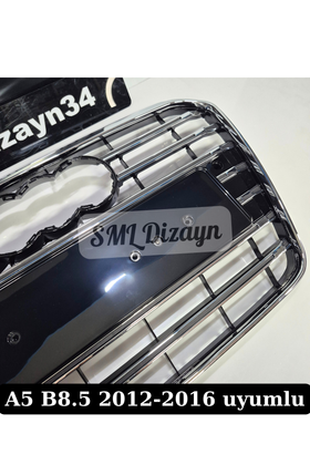 A5 B8.5 S5 Ön Panjur Böbrek Krom 2012-2016 Plastik Nikelajlı - 0