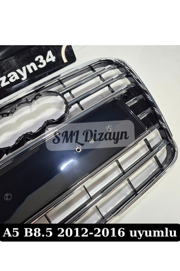 A5 B8.5 S5 Ön Panjur Böbrek Krom 2012-2016 Plastik Nikelajlı - 0