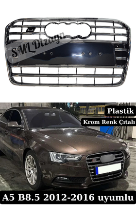 A5 B8.5 S5 Ön Panjur Böbrek Krom 2012-2016 Plastik Nikelajlı
