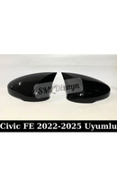 bat mirror cover for 2022-2023-2024-2025 honda civic fe1