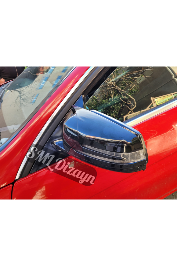 bat mirror cover for mercedes w204 c180-c200-c250