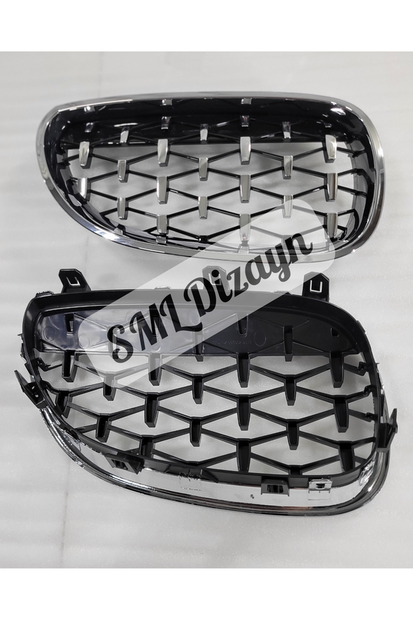 front grill diamond for bmw e60 5 series 520-525-530-535-540-550 2003-2004-2005-2006-2007-2008-2009-2010
