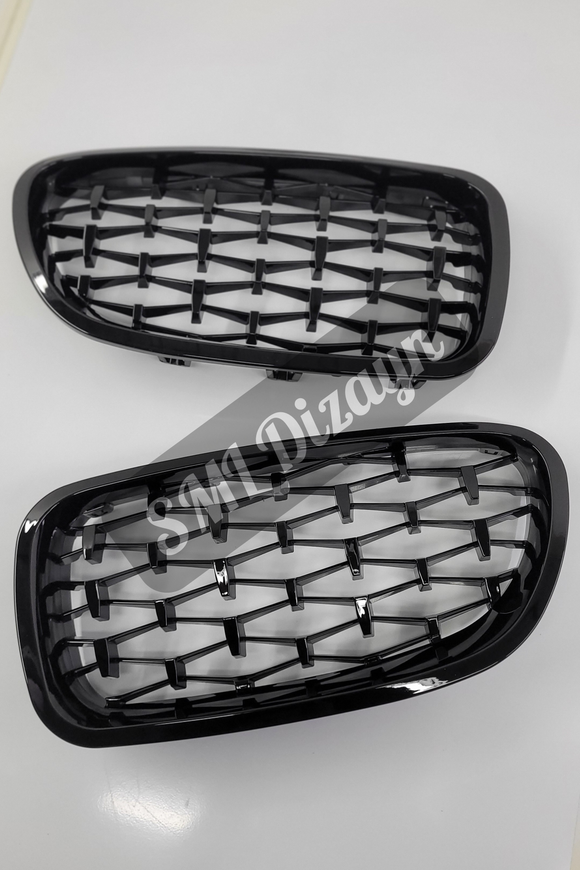 glossy black front grill mesh for bmw f10 5 series