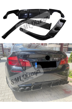 bmw f10 3 parça difüzör arka flap