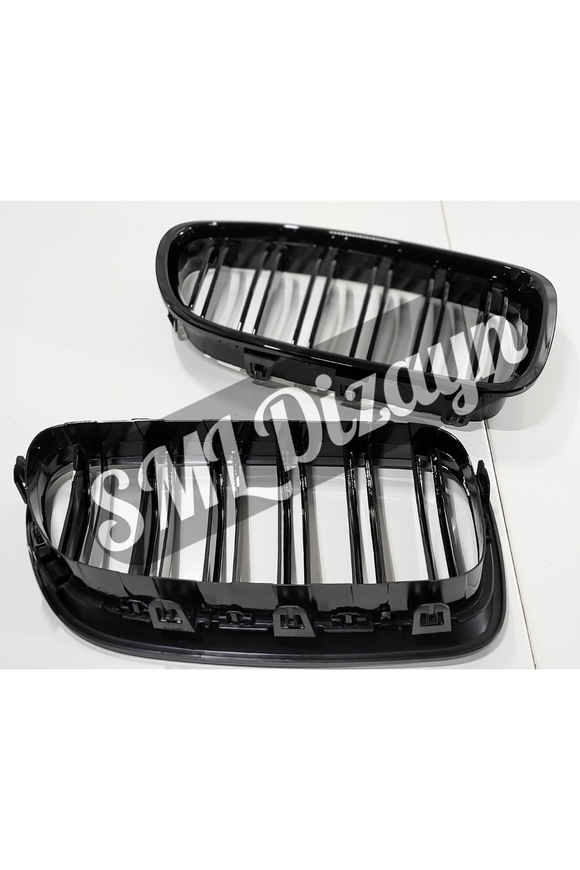 double line front grill for 2010-2011-2012-2013-2014-2015-2016-2017 bmw f10 5 series