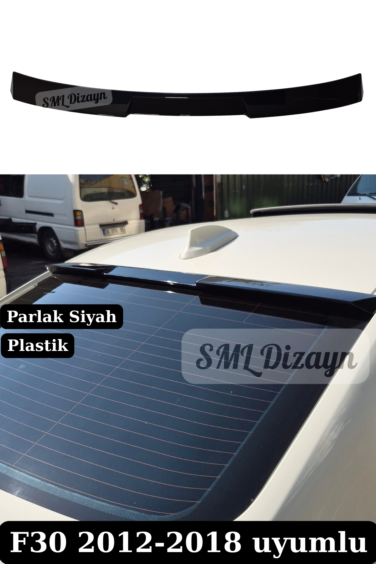 bmw f30 cam üstü spoiler
