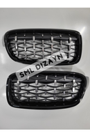 bmw f30 krom ön panjur diamond