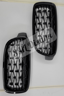 F30 Diamond Front Grille Kidney Glossy Black 2012-2018-10
