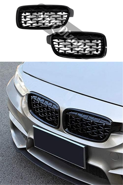 bmw f30 diamond ön panjur böbrek