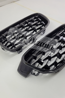 glossy black diamond grill mesh for bmw f30 2012-2013-2014-2015-2016-2017-2018