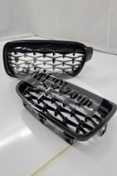 f30 front grill diamond glossy black