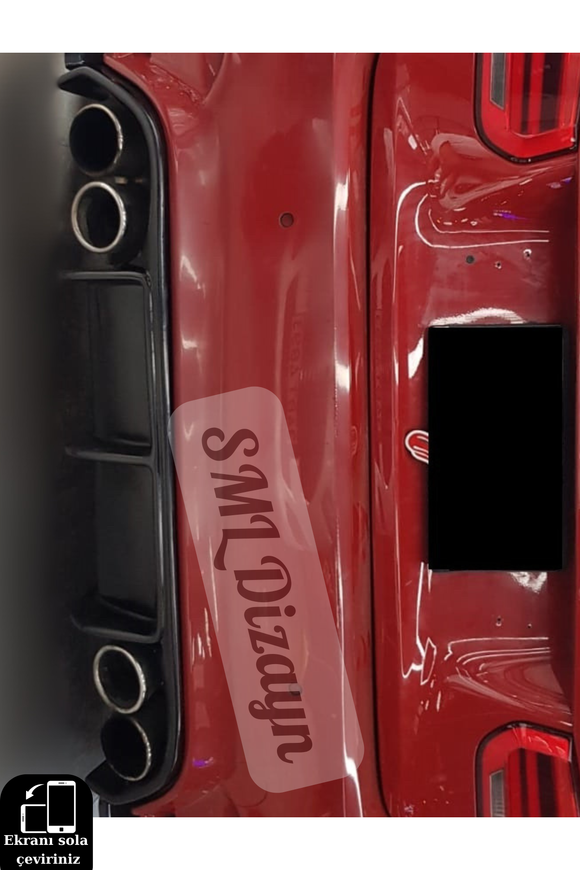 rear diffuser lip for bmw f30 m3 bumper