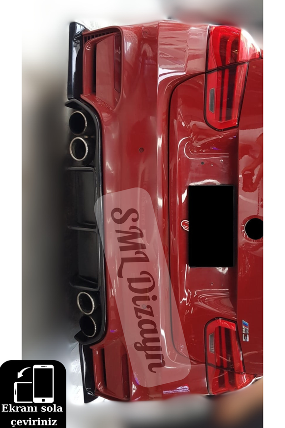 rear diffuser splitter lip for bmw f30-f80 m3 