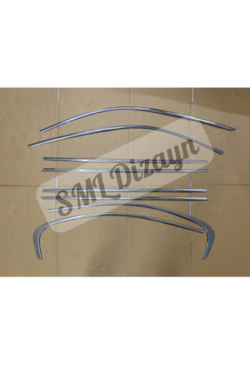 F30 Krom Cam Çıtası Çerçevesi Nikelajı 8 Parça 2012-2018 - 0