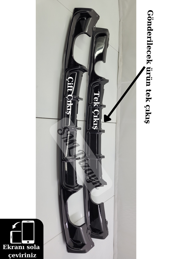 rear diffuser spoiler for bmw f30 320 2012-2013-2014-2015-2016-2017-2018