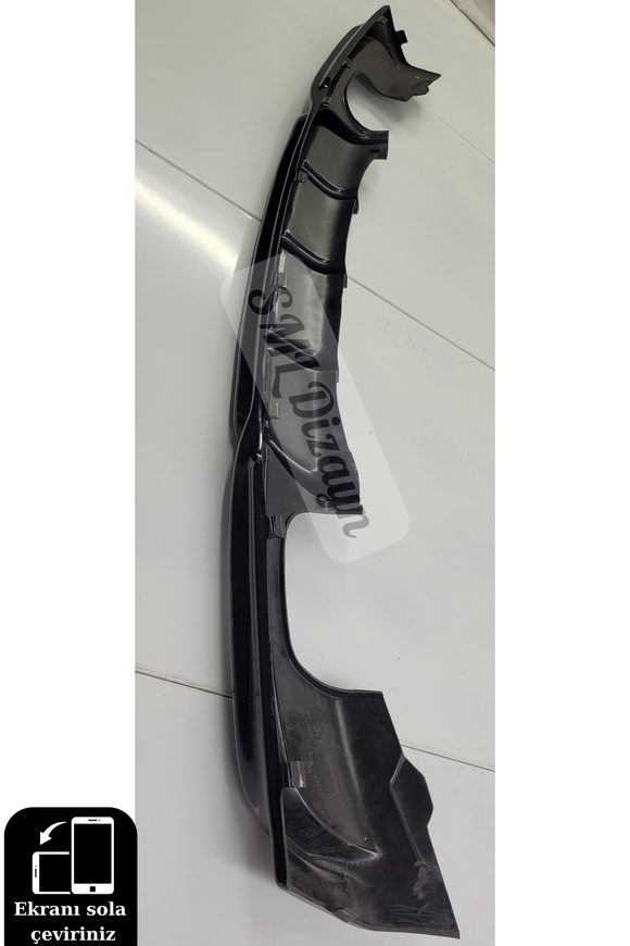 F30 M Sport Sağ-Sol Çift Çıkış Difüzör Arka Ek Parlak Siyah 2012-2018